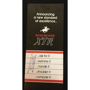 Winchester XTR Trifold Brochure of XTR Sporting Arms 1976- 8 1/2x3 1/2" Photos